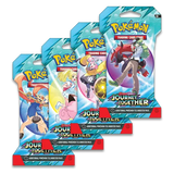 Journey Together Sleeved Booster packs from Pokémon Scarlet & Violet SV09 set, featuring amazing trainer cards.