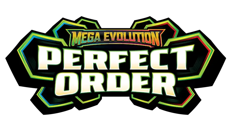 Pokémon Perfect Order: Alles über diese Veröffentlichung. Mega-Entwicklungs-Logo für das neue TCG-Set.