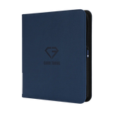 12-Pocket Card Binder Blue for standard trading cards with smooth zipper and impact-resistant finish.