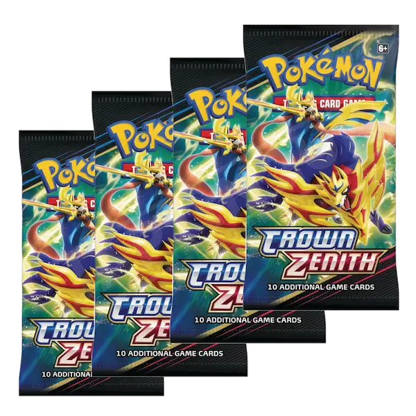 Pokemon Sword & Shield Crown Zenith 4 booster packs