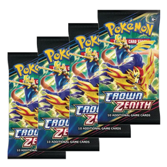 Pokemon Sword & Shield Crown Zenith 4 booster packs