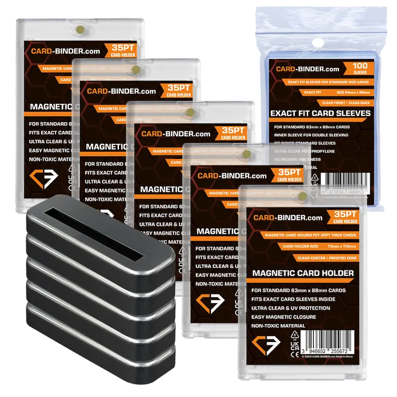 Magnetic Card Holders + Sleeves + Stands Bundle – Card-Binder.com