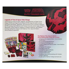 Pokemon Sword & Shield Astral Radiance Elite Trainer Box - Back description