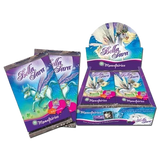 Bella Sara Moonfairies Booster box with packs featuring unicorns and fairies.
