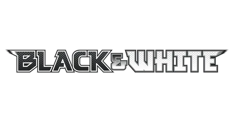 Pokémon trading card game Black & White series logo