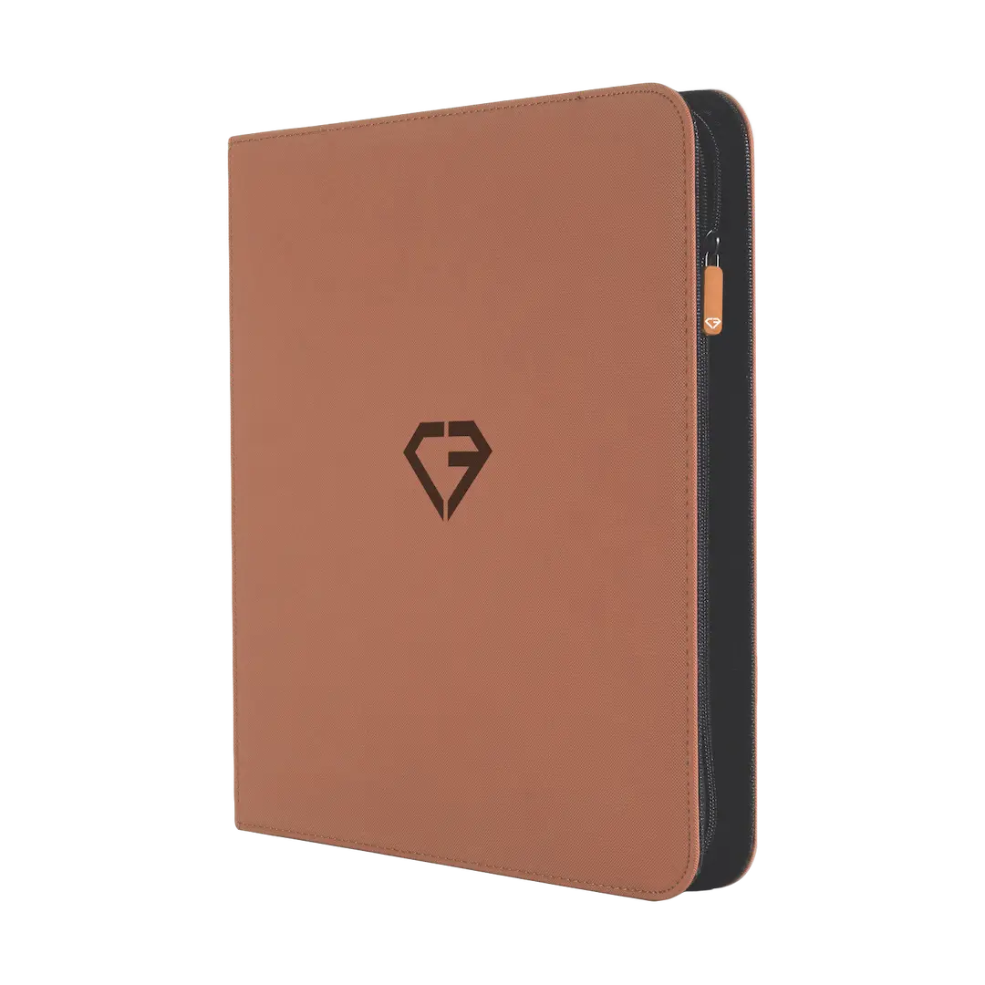 12 Taschen Kartenordner Braun
