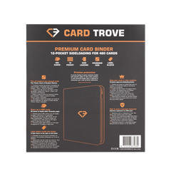 12-Pocket Card Binder - Trove Limited - Premium binder for 480 trading cards with sideloading compartments.