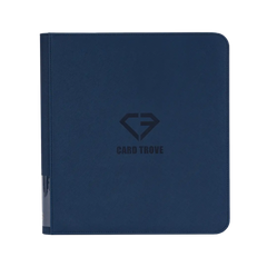 12-Pocket Card Binder Blue, premium quality binder for standard trading cards, splash and impact resistant, ultraclear compartments.