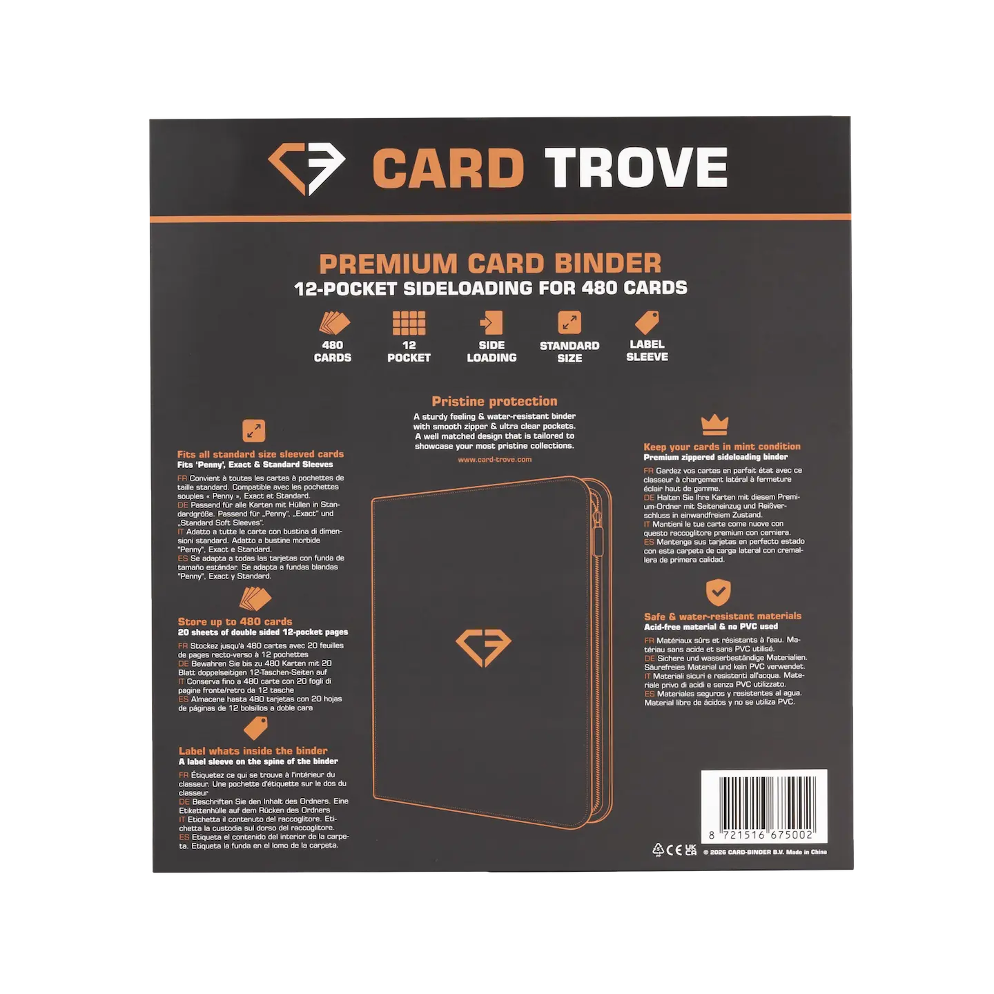 12-Pocket Card Binder