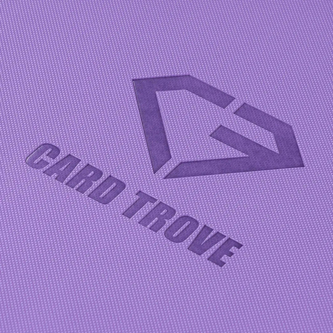 12-Pocket Card Binder Purple showing fine surface finish and embossed logo design.