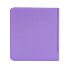 12-Pocket Card Binder Purple with a sleek, smooth purple cover for premium card storage.