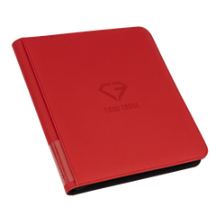12-Pocket Card Binder Red with premium quality finish, designed for storing up to 480 trading cards.