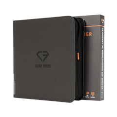 12 Pocket XL Card Binder featuring a sleek design, sturdy construction, and capacity for 720 standard trading cards.