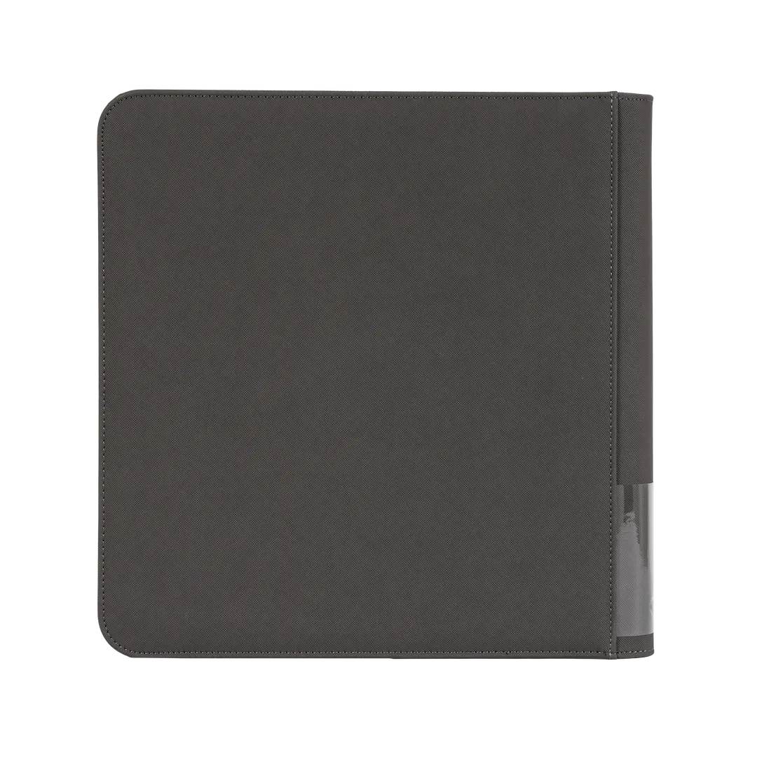 12 Pocket XL Card Binder for organizing up to 720 standard trading cards, splash and impact resistant, smooth zipper closure.