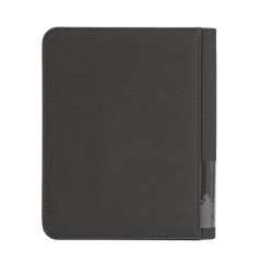 4-Pocket Toploader Card Binder Grey with a sleek and sturdy design for card storage.