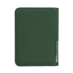 4-Pocket Card Binder Green shown with a sturdy design, ideal for storing trading cards securely.