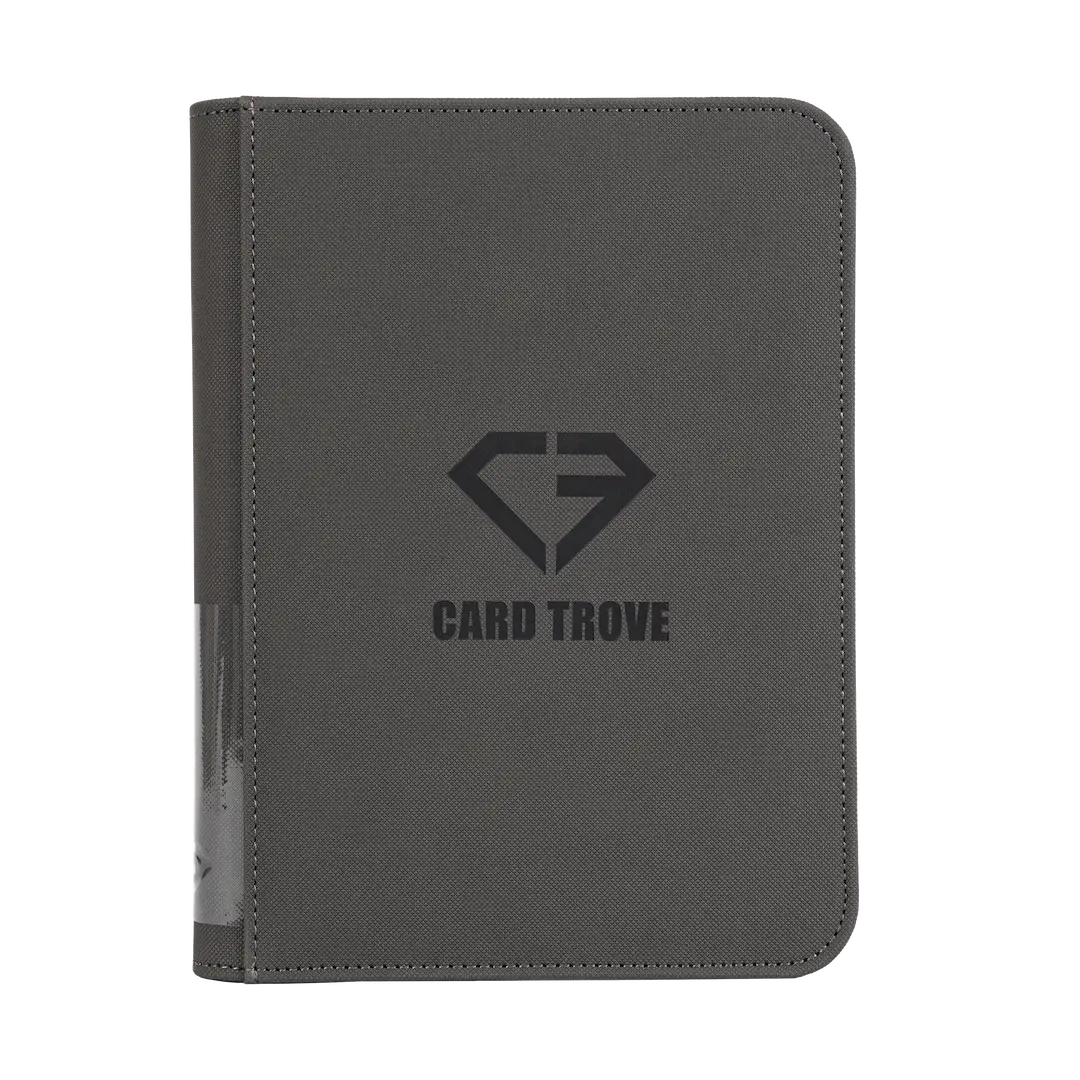 4-Pocket Card Binder Grey in premium quality with a splash and impact resistant design.