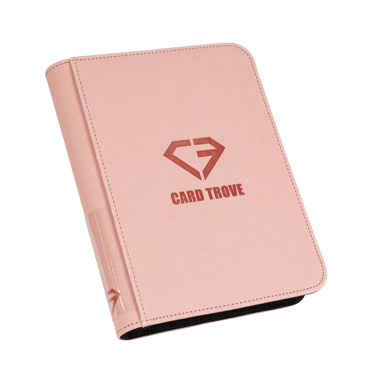 4-Pocket Card Binder Pink for storing 160 trading cards with impactful design and durable materials.