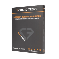 9-Pocket Toploader Card Binder - Trove Limited packaging for 252 standard cards in a sleek design.