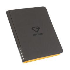 9-Pocket Toploader Card Binder - Trove Limited in grey with smooth zipper and splash-resistant finish.