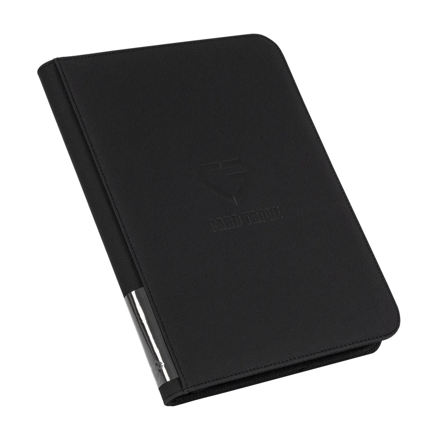 9-Pocket Card Binder Black showcasing premium material and sturdy design for card storage.