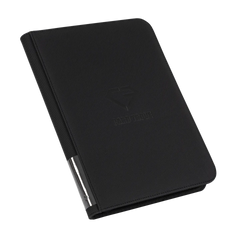 9-Pocket Card Binder Black showcasing premium material and sturdy design for card storage.