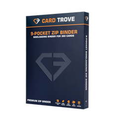 9-Pocket Card Binder Blue, premium sideloading binder for 360 standard trading cards.