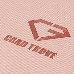 9 Pocket Card Binder Pink logo detail on premium textured surface.