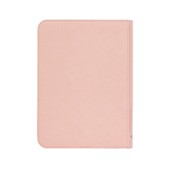 9 Pocket Card Binder Pink in pastel pink color, designed for standard trading cards storage.