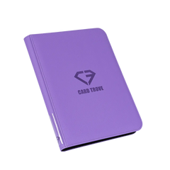 9-Pocket Card Binder Purple with logo, designed for secure storage of standard trading cards.