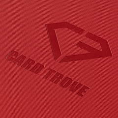 9-Pocket Card Binder Red texture showing Card Trove logo on a premium red surface.