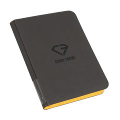 9-Pocket Card Binder - Trove Limited in black with logo, ideal for storing 360 standard trading cards.