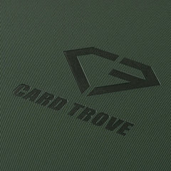 9-Pocket Toploader Card Binder Green with Card Trove logo on a textured green surface.