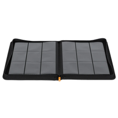 9 Pocket Toploader Card Binder showing open interior with sideloading compartments for standard trading cards.