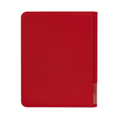 9-Pocket Toploader Card Binder Red, sturdy binder for 252 standard size trading cards, splash resistant surface.