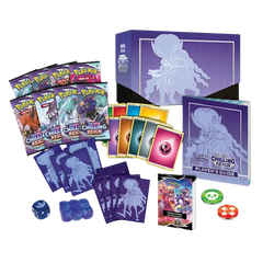 Contents of Pokemon Sword & Shield Chilling Reign Elite Trainer Box - Shadow