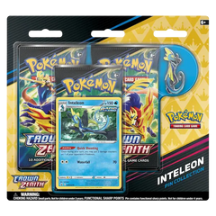 Pokemon Sword & Shield Crown Zenith 3-Pack Blister - Inteleon