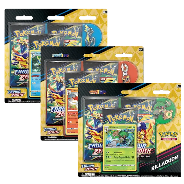  Pokemon Sword & Shield Crown Zenith 3-Pack Blister - 3-pack