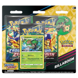 Pokemon Sword & Shield Crown Zenith 3-Pack Blister - Rillaboom