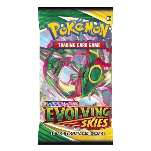  Pokemon Sword & Shield Evolving Skies Booster Pack Art 1