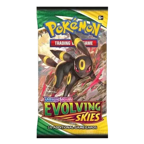  Pokemon Sword & Shield Evolving Skies Booster Pack Art 2