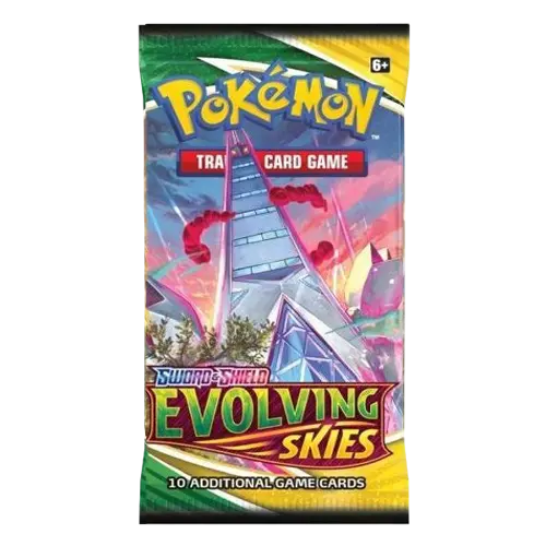  Pokemon Sword & Shield Evolving Skies Booster Pack Art 3