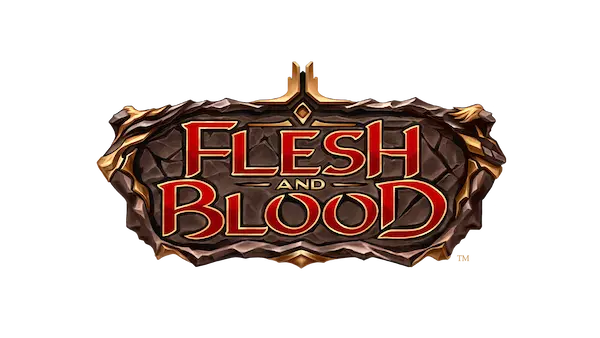 Flesh and Blood trading card game logo