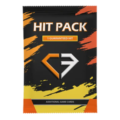 Hit Pack-afbeelding met een verzamelkaartpakket in opvallende kleuren en een gegarandeerde hit-functie.