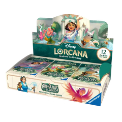 Archazia's Island Box (Live-stream) featuring Disney Lorcana trading card game with 12 cards per pack.