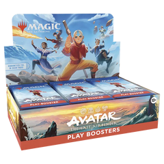 Avatar Play Booster Box featuring Magic: The Gathering and characters from Avatar: The Last Airbender