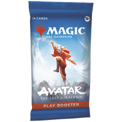 Avatar Play Booster Box featuring Magic: The Gathering, containing 14 cards from Avatar: The Last Airbender.