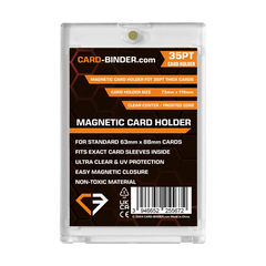 Magnetic card holder front view