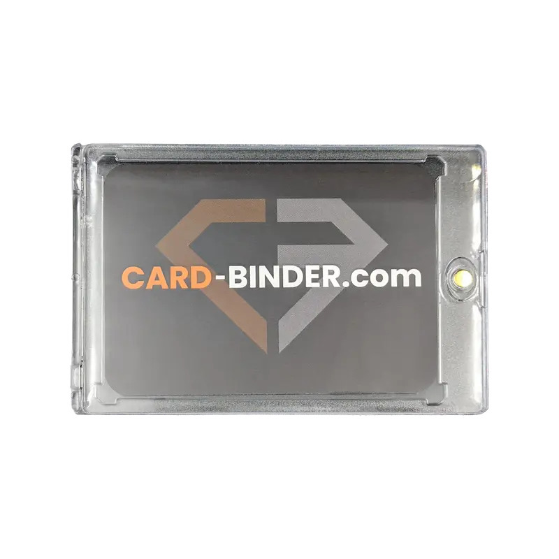 Magnetic card holder with card inside