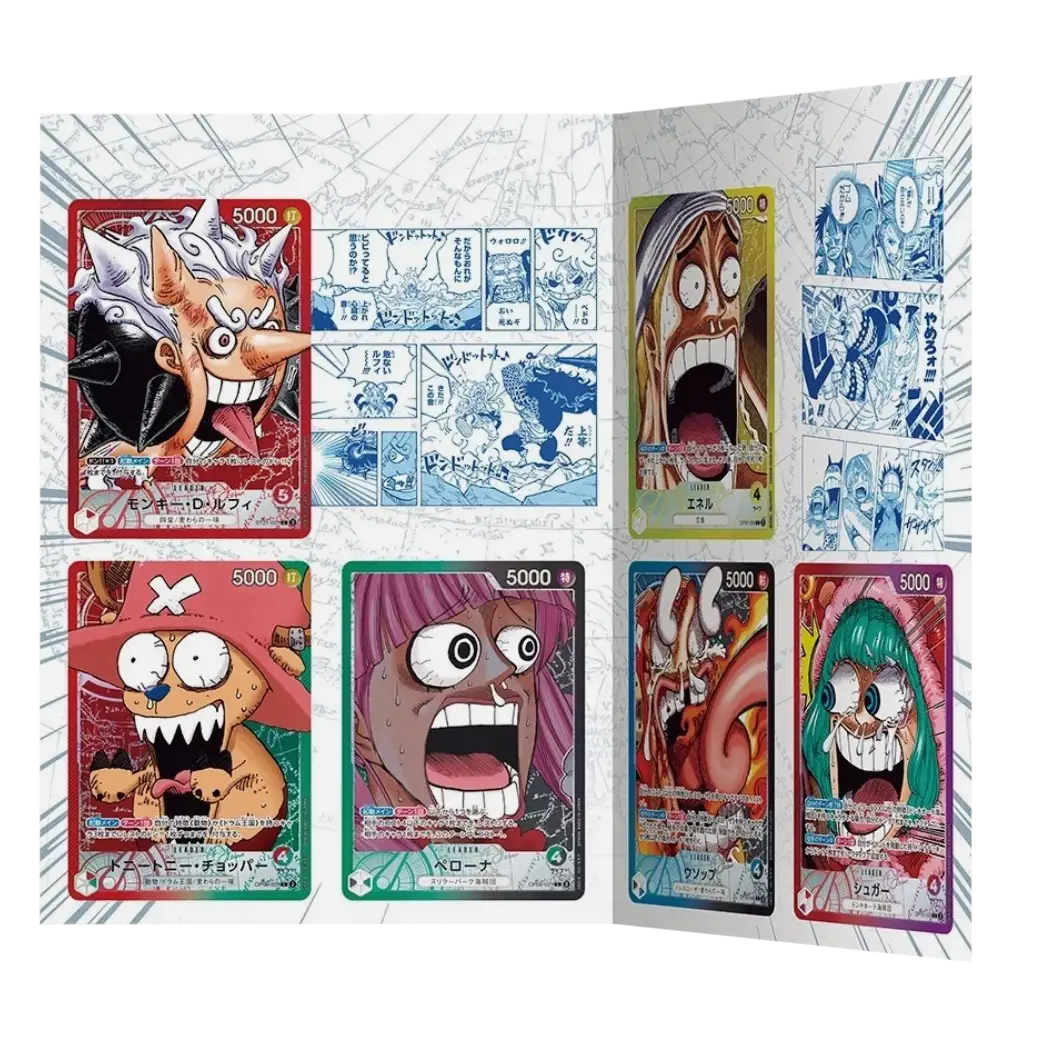 One Piece BASE SHOP Limited Card Collection vol.1 showcasing unique promo cards with vibrant designs and characters.